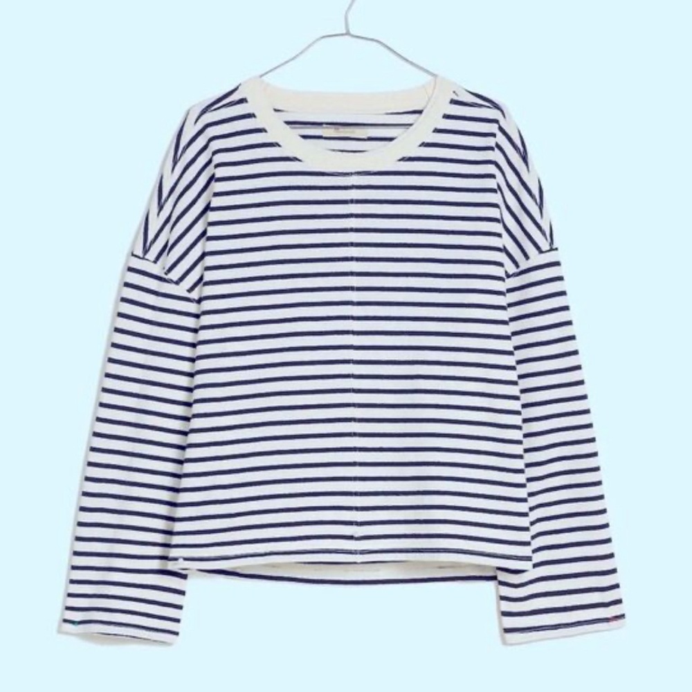NWT Madewell Easy Long-Sleeve Rugby Tee